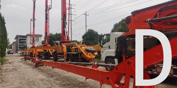 臂架末端的軟管所在位置不會導(dǎo)致堵管